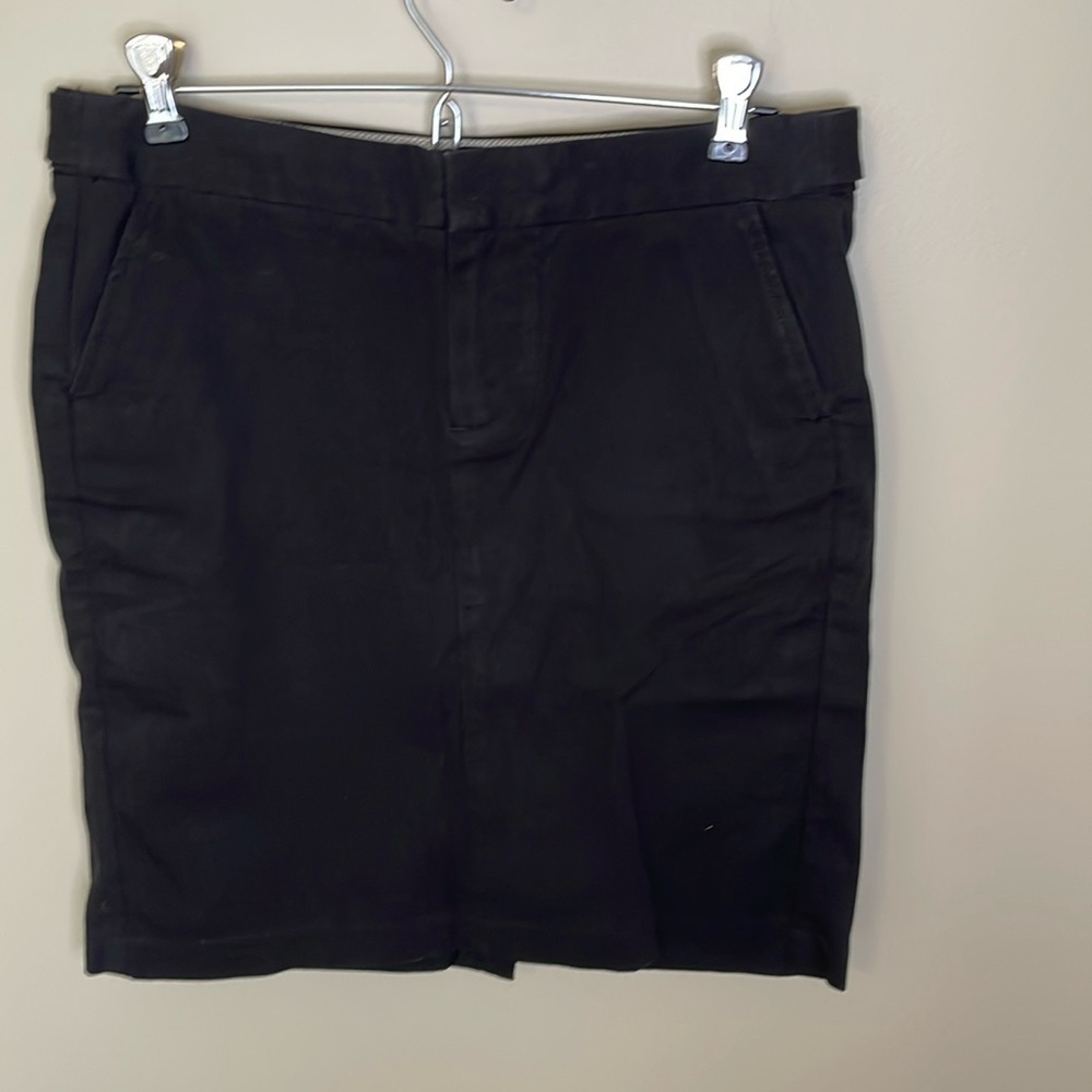 GAP Women’s 4 Black Stretch Pencil Skirt w Front & Back Pockets Preppy Classic